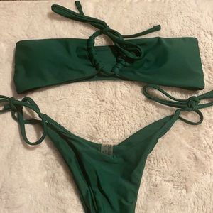 green bikini